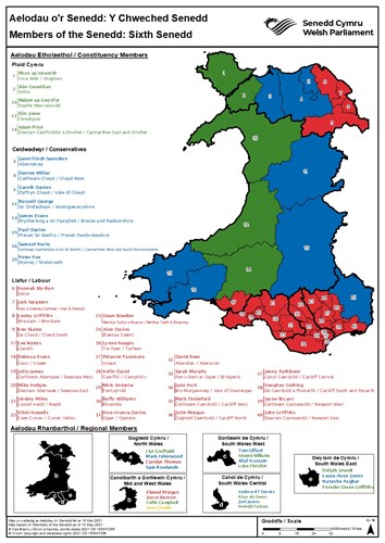 Aelodau o'r Senedd: Y Chweched Senedd